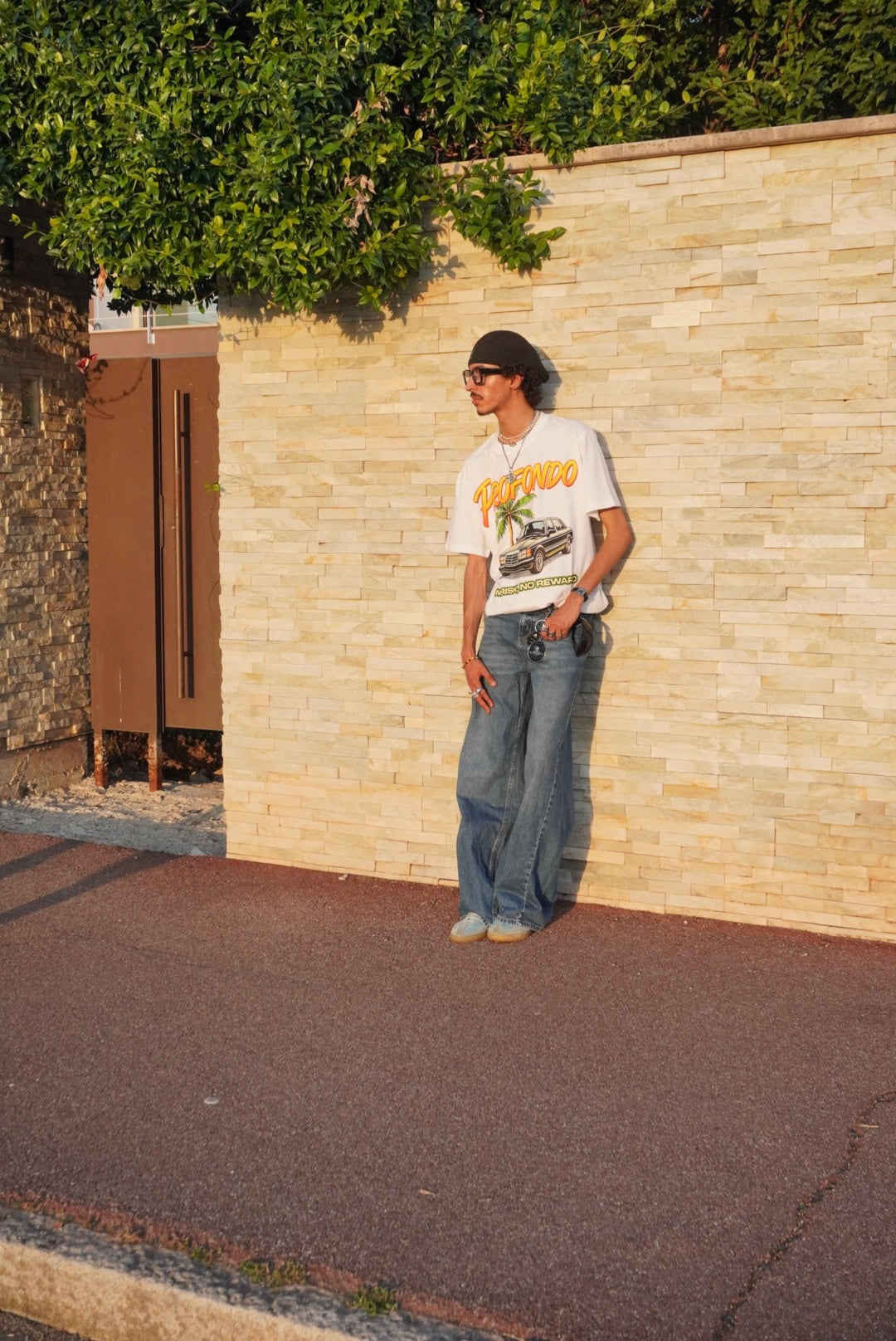 Profondo T-shirt “No Risk No Reward” – Coupe Oversize