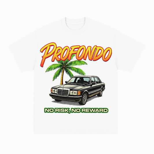 Profondo T-shirt “No Risk No Reward” – Coupe Oversize