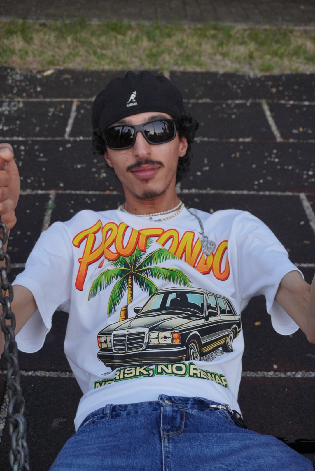Profondo T-shirt “No Risk No Reward” – Coupe Oversize